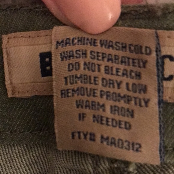 Olive green high waisted shorts - Picture 6 of 6